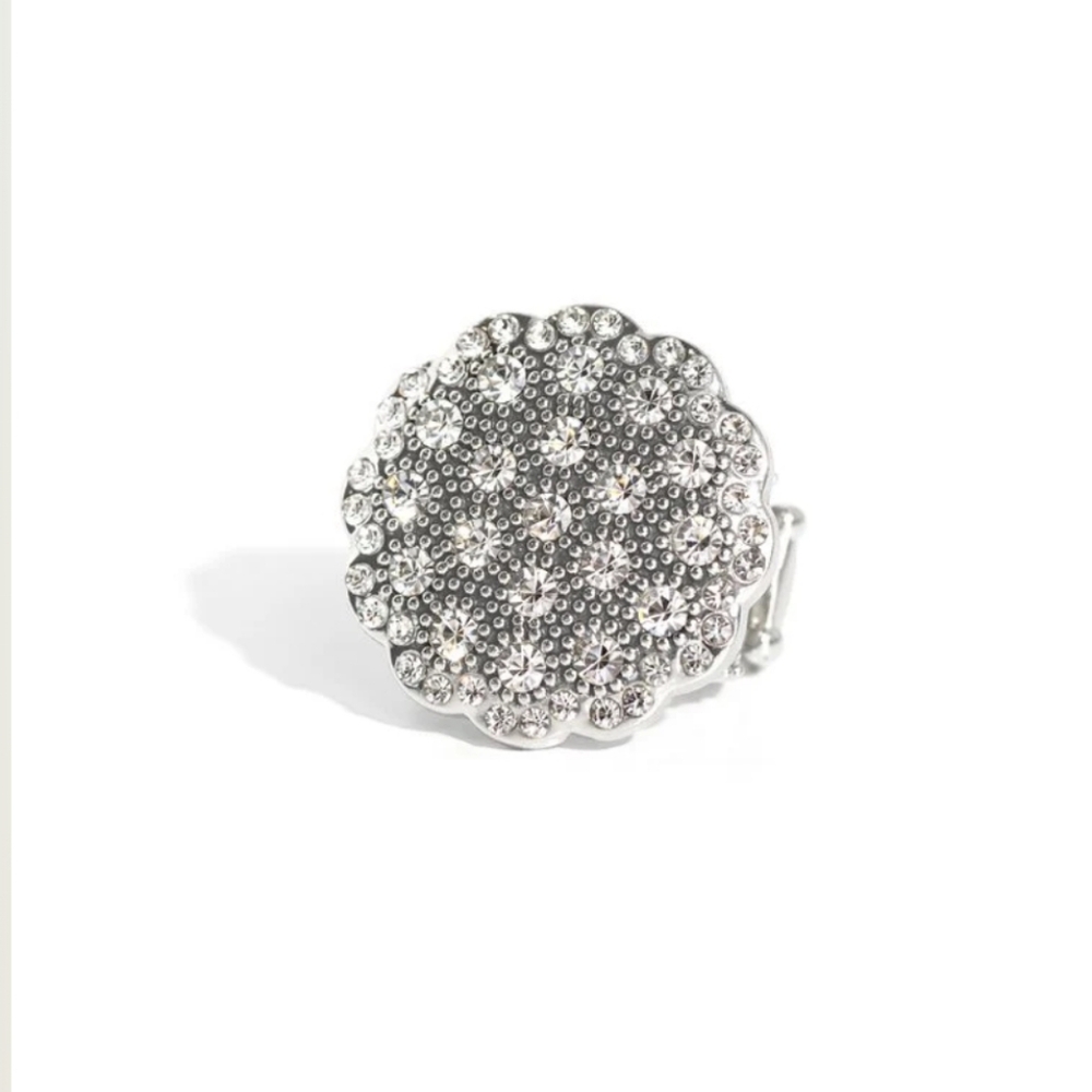 Blingy Bouquet White Ring